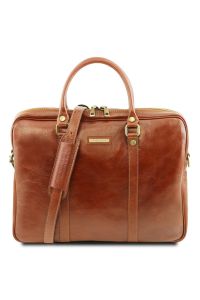 Γυναικεία Τσάντα Laptop 15.6" Δερμάτινη Prato TL141283 Μελί Tuscany Leather