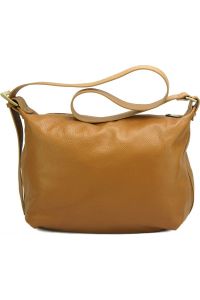 Δερμάτινη Τσάντα Ώμου Iolanda Firenze Leather 9007 Tan