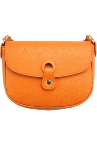 Δερμάτινη Τσάντα Ώμου Gemma Firenze Leather 9008 Πορτοκαλί