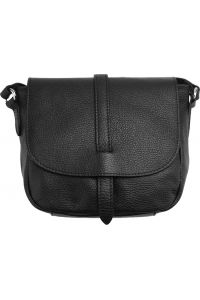 Δερμάτινη Τσάντα Ώμου Stella Firenze Leather 9024 Μαύρο