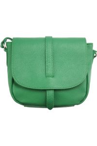 Δερμάτινη Τσάντα Ώμου Stella Firenze Leather 9024 Πράσινο Ανοιχτό