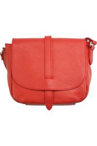Δερμάτινη Τσάντα Ώμου Stella Firenze Leather 9024 Κόκκινο