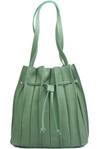 Δερμάτινη Τσάντα Ώμου Amalia Firenze Leather 9145 Πράσινο Ανοιχτό