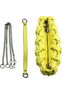 Δερμάτινη Τσάντα Χειρός Linda Firenze Leather 6000 Κίτρινο