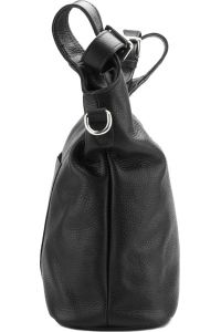 Δερμάτινη Τσάντα Ώμου Silvia Firenze Leather 9199 Μαύρο