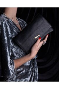 Βραδινός Φάκελος Singature Thiros 28-0685 Dark Tan Brown