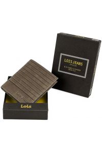 Πορτοφόλι Ανδρικό Δερμάτινο Lois 202220-03 Καφέ Ανοιχτό