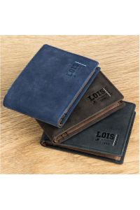 Πορτοφόλι Ανδρικό Δερμάτινο Lois Καφέ 202801-02