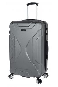 Βαλίτσα Σκληρή Μεσαία 4 Ρόδες Stelxis ST 525-M Γκρι
