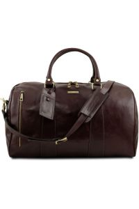 Σάκος Ταξιδίου Δερμάτινος TL Voyager L Tuscany Leather TL141794 Καφέ σκούρο