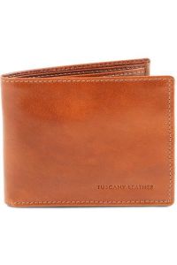 Ανδρικό Δερμάτινο Πορτοφόλι Tuscany Leather TL140763 Μελί