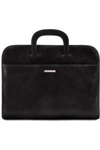 Επαγγελματική Τσάντα Δερμάτινη Sorrento Tuscany Leather TL141022 Μαύρο