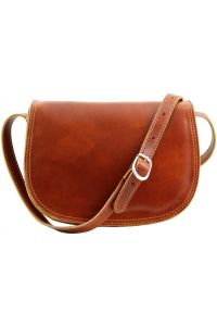 Γυναικεία Τσάντα Δερμάτινη Isabella Tuscany Leather TL9031 Μελί