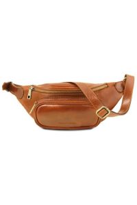 Ανδρικό Τσαντάκι Μέσης Δερμάτινο Tuscany Leather TL141797 Μελί