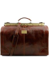 Ιατρική Τσάντα Δερμάτινη Madrid Large Tuscany Leather TL1022 Καφέ