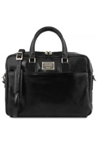 Τσάντα Laptop Δερμάτινη Urbino 15.6 ίντσες Tuscany Leather TL141894 Μαύρο