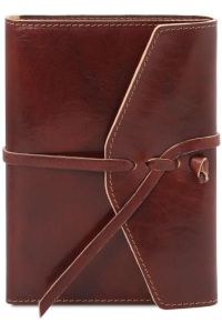 Σημειωματάριο Δερμάτινο Tuscany Leather TL142027 Καφέ