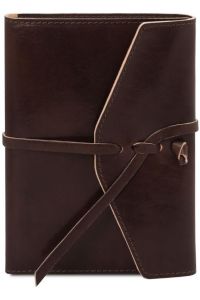Σημειωματάριο Δερμάτινο Tuscany Leather TL142027 Καφέ σκούρο