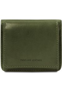 Unisex Πορτοφόλι Δερμάτινο Tuscany Leather TL142059 Πράσινο