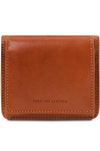 Unisex Πορτοφόλι Δερμάτινο Tuscany Leather TL142059 Μελί