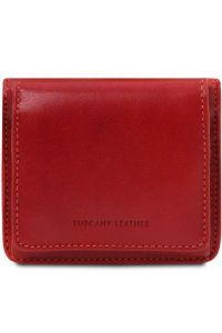 Unisex Πορτοφόλι Δερμάτινο Tuscany Leather TL142059 Κόκκινο