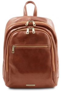 Τσάντα Πλάτης Δερμάτινη Perth Tuscany Leather TL142049 Μελί