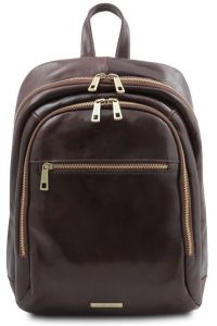 Τσάντα Πλάτης Δερμάτινη Perth Tuscany Leather TL142049 Καφέ σκούρο