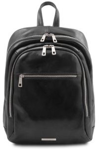 Τσάντα Πλάτης Δερμάτινη Perth Tuscany Leather TL142049 Μαύρο