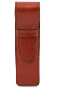 Δερμάτινη θήκη μονή για στυλό / πένα Tuscany Leather TL142131 Μελί