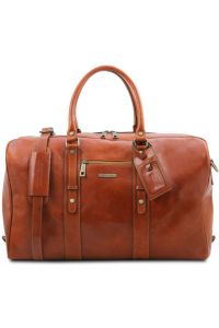 Σάκος ταξιδίου δερμάτινος TL Voyager Tuscany Leather TL142140 Μελί