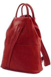 Γυναικείο Τσαντάκι Δερμάτινο Shanghai Tuscany Leather TL140963 Κόκκινο
