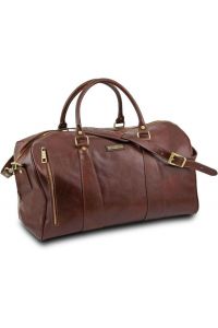 Σάκος Ταξιδίου Δερμάτινος TL Voyager L Tuscany Leather TL141794 Καφέ