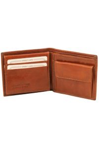 Ανδρικό Δερμάτινο Πορτοφόλι Tuscany Leather TL141377 Μελί