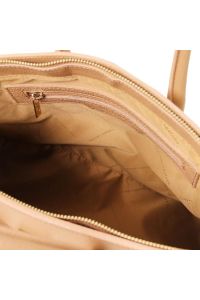 Γυναικεία Τσάντα Δερμάτινη Tuscany Leather TL141529 Σαμπανιζέ