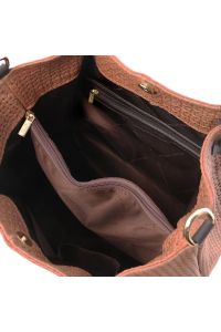 Γυναικεία τσάντα δερμάτινη Tuscany Leather TL141573 Κανελί