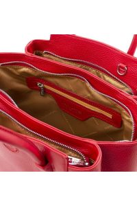 Γυναικεία Τσάντα Δερμάτινη Tulipan Tuscany Leather TL141727 Κόκκινο lipstick