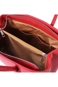 Γυναικεία Τσάντα Δερμάτινη Camelia Tuscany Leather TL141728 Κόκκινο lipstick