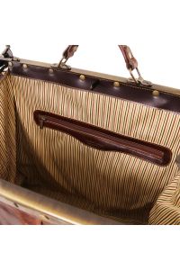 Ιατρική Τσάντα Δερμάτινη Madrid Large Tuscany Leather TL1022 Καφέ