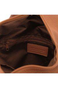 Γυναικείο Τσαντάκι Δερμάτινο Shanghai Tuscany Leather TL141881 Κονιάκ