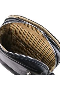 Ανδρικό Τσαντάκι Δερμάτινο Larry Tuscany Leather TL141915 Μαύρο