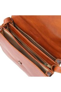 Γυναικεία Τσάντα Δερμάτινη Greta Tuscany Leather TL141958 Μελί