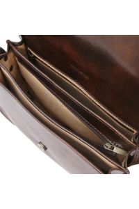 Γυναικεία Τσάντα Δερμάτινη Greta Tuscany Leather TL141958 Καφέ σκούρο