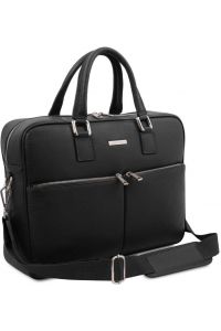 Τσάντα Laptop Δερμάτινη Treviso 17 ίντσες Tuscany Leather TL141986 Μαύρο