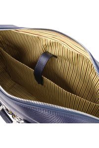 Τσάντα Laptop Δερμάτινη Treviso 17 ίντσες Tuscany Leather TL141986 Μπλε σκούρο