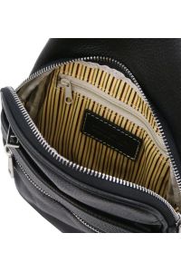Ανδρικό Τσαντάκι Δερμάτινο Albert Tuscany Leather TL142022 Μαύρο