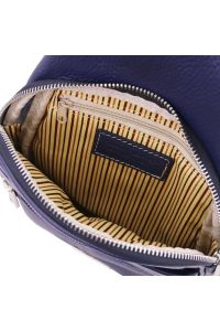Ανδρικό Τσαντάκι Δερμάτινο Albert Tuscany Leather TL142022 Μπλε σκούρο