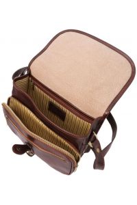 Γυναικεία Τσάντα Ώμου Δερμάτινη Alessia Tuscany Leather TL142020 Καφέ