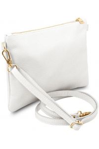 Γυναικείο Τσαντάκι Δερμάτινο Tuscany Leather TL142029 Λευκό