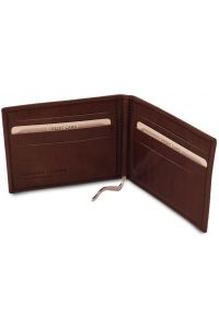 Δερμάτινη θήκη για Επαγγελματικές / Πιστωτικές κάρτες Tuscany Leather TL142055 Καφέ σκούρο