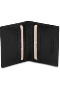 Δερμάτινη θήκη για Επαγγελματικές / Πιστωτικές κάρτες Tuscany Leather TL142063 Μαύρο